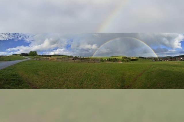 Regenbogen als Zeichen der Hoffnung