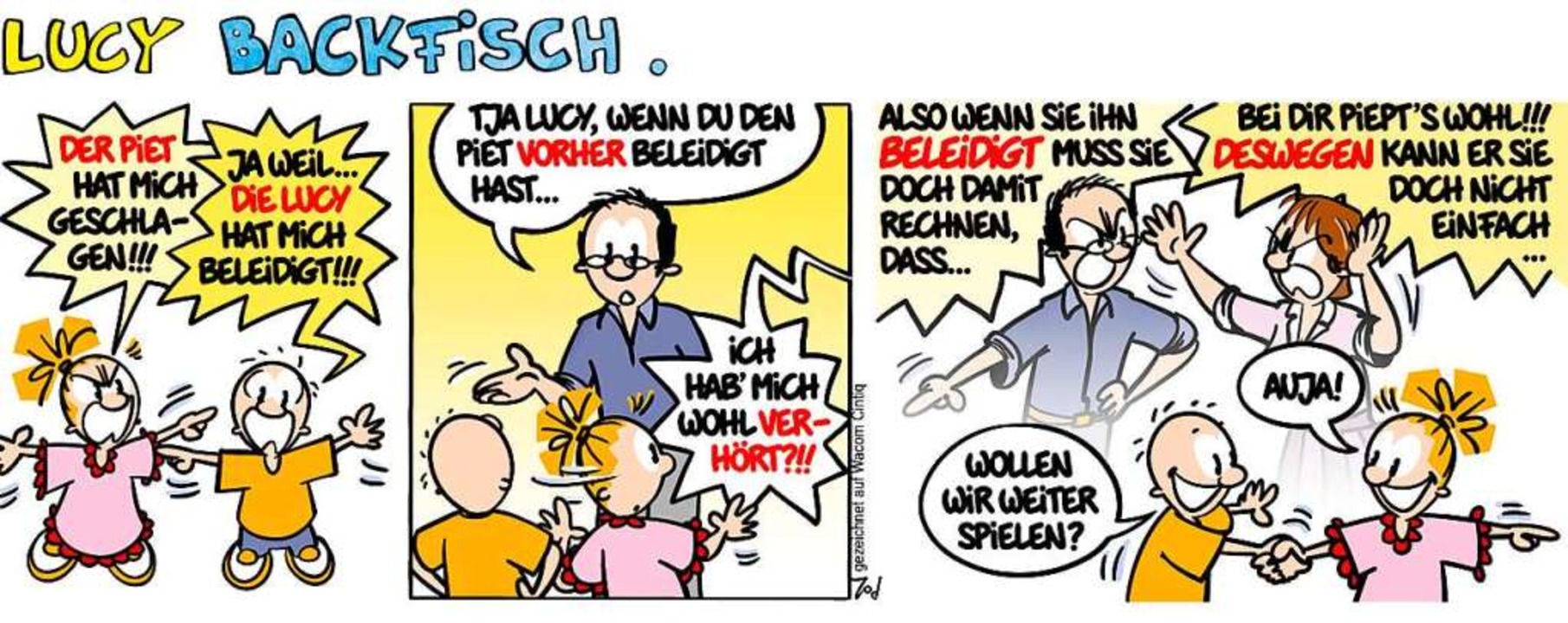 Lucy Backfisch Der Streit Neues Fur Kinder Badische Zeitung