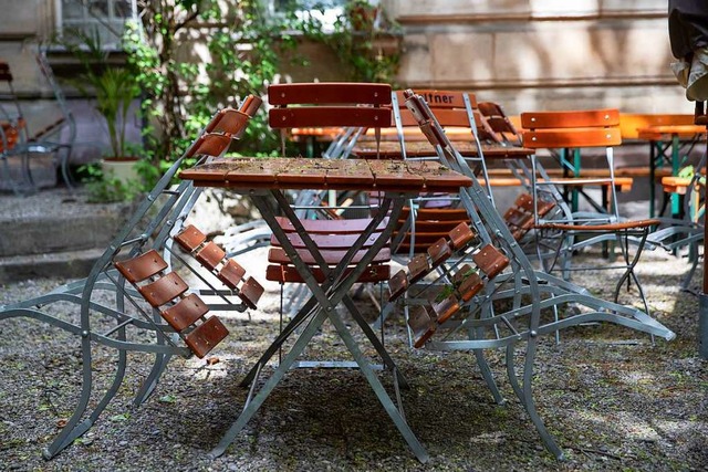 Ein Biergarten in Nürnberg: In Bayern ...astronomie ab 18. Mai wieder erlaubt. | Foto: Daniel Karmann (dpa) Ein Biergarten in Nürnberg: In Bayern ...astronomie ab 18. Mai wieder erlaubt. | Foto: Daniel Karmann (dpa)