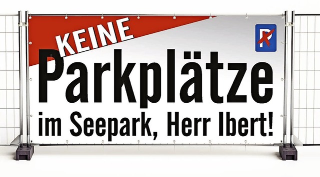 Ein Protestplakat gegen die geplanten ...tck in der Breisgaustrae aufstellen.  | Foto: Privat