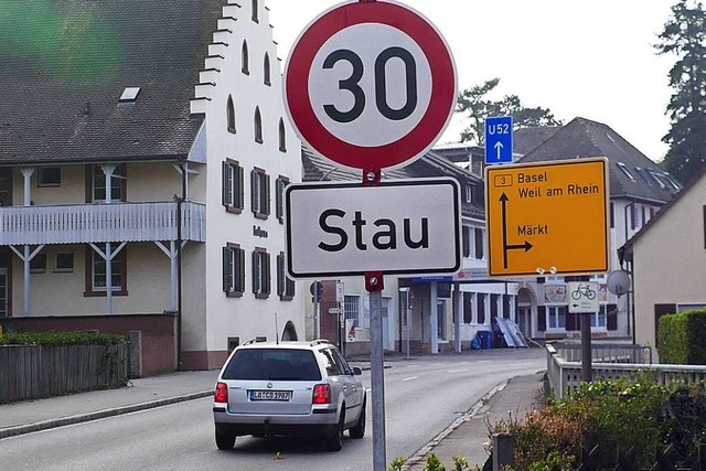 Wie angenehm Tempo 30 auf der Hauptstr... Sperrung des Palmrainzubringers galt.  | Foto: Victoria Langelott