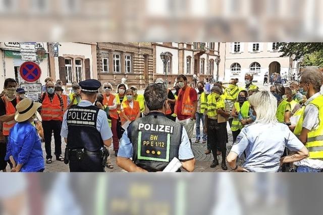 Wieder Corona-Demonstration in Schopfheim