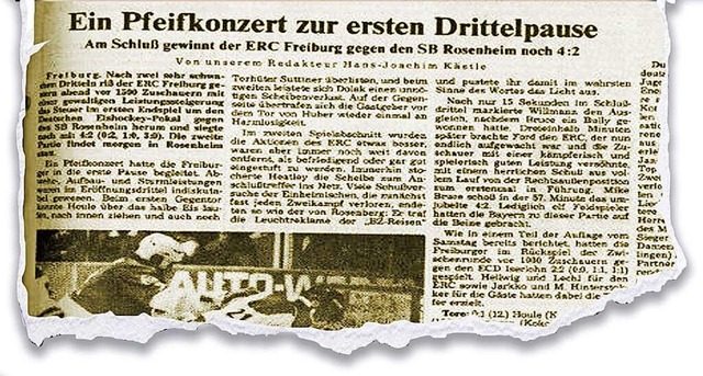 Am 13. Februar 1984 berichtete die Bad...Zeitung vom ersten Finale in Freiburg.  | Foto: BZ-Archiv