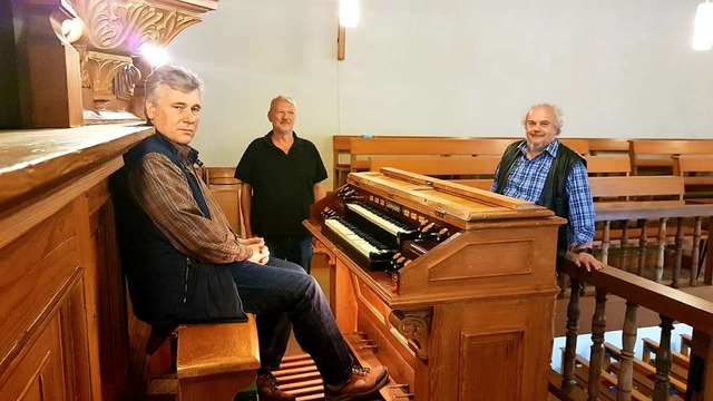 Orgelbauer Jens Steinhoff, Kirchengeme...ie originale Tastatur des Spieltischs.  | Foto: Gerald Nill