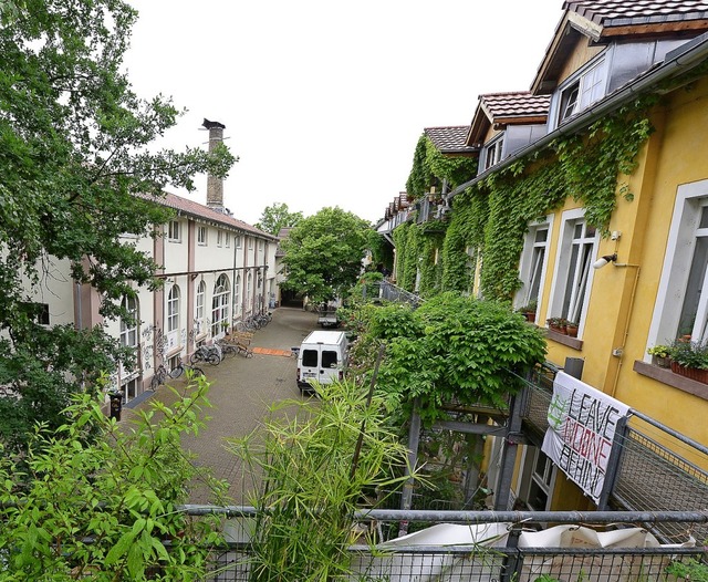 Auf dem Areal der ehemaligen Grether-F...m Rahmen des Stadtjubilums entstand.   | Foto: Ingo Schneider