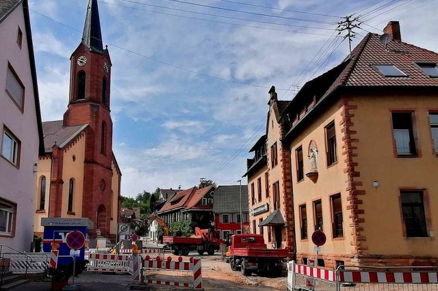 Die Ortsmitte in Sulz wird saniert.  | Foto: Dieter Fleig