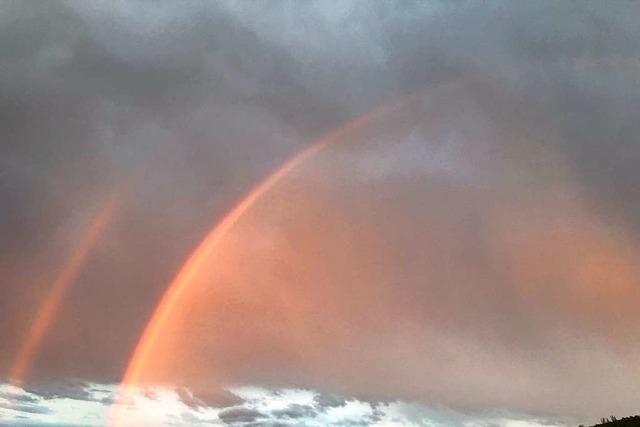Doppel-Regenbogen über Maulburg