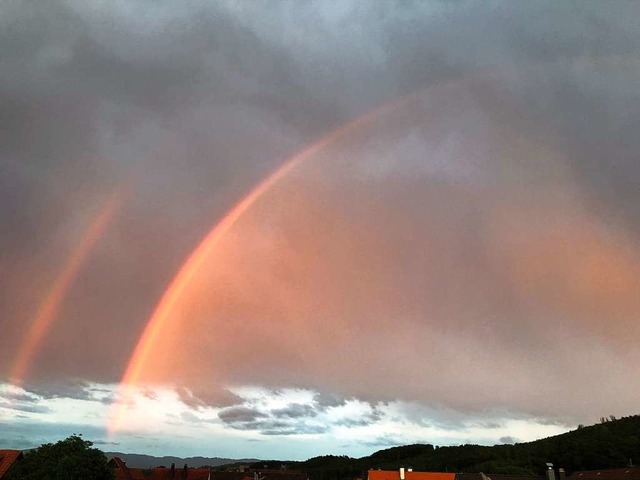 Doppel-Regenbogen.  | Foto: Nadine Keller