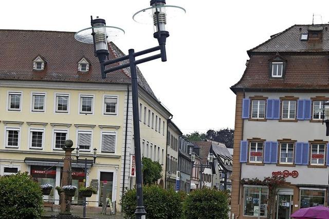 Neue Leuchten fr den Marktplatz