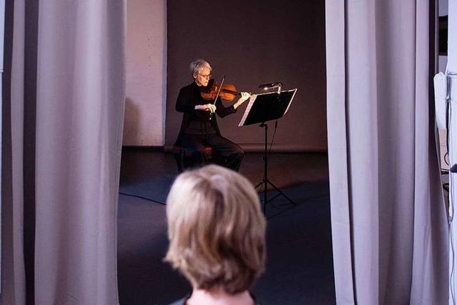 Musiker des SWR-Symphonieorchester spielen Ein-Personen-Konzerte