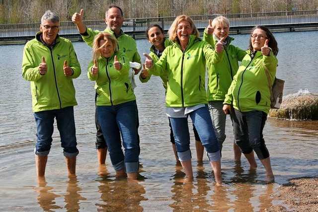 Das  LGS-Team, das im vergangenen Jahr...erin Petra Sattler (Vierte von links).  | Foto: Landesgartenschau GmbH