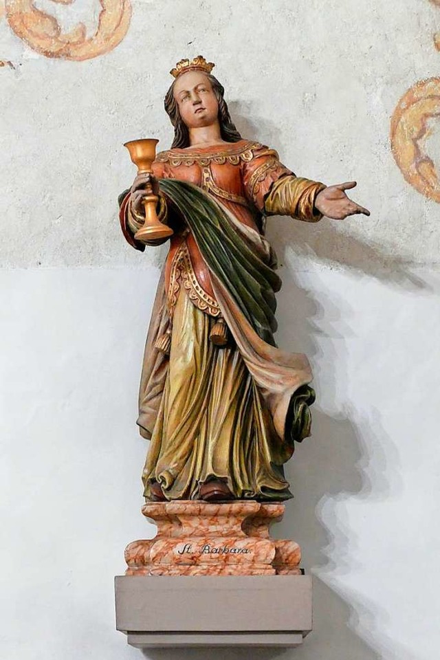 Eine Statue der heiligen Barbara in de...arbara in hlinsweiler (Pfaffenweiler)  | Foto: Andrea Drescher