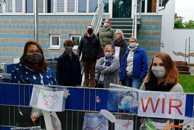 Leitungskrfte von acht der neun March...einrichtungen am Kinderhaus am Brgle.  | Foto: Manfred Frietsch