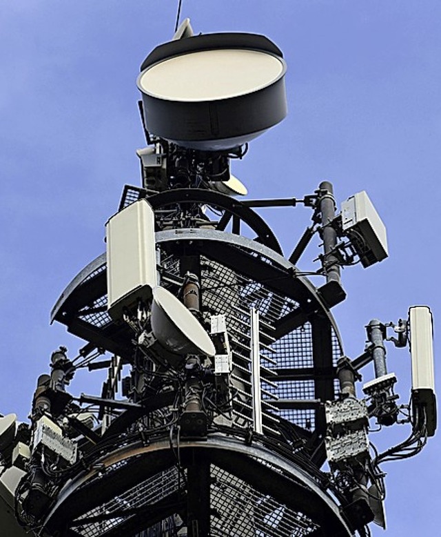 So sehen 5G-Anlagen aus.  | Foto: Soeren Stache (dpa)