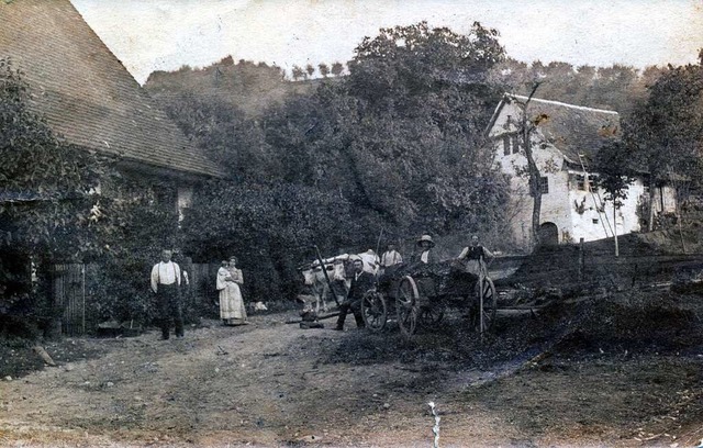 Der Kappenhof um 1895 mit ppigem Baumbestand  | Foto: dem Bildarchiv des Arbeitskreises Glottertler Ortsgeschichte