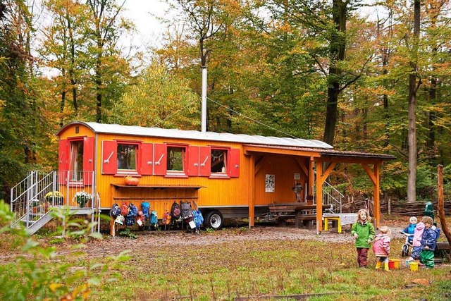 Dieses Modell eines Waldkindergartenwa...rgarten auf dem Ruhbauernhof erwerben.  | Foto: Franziska Ambach               