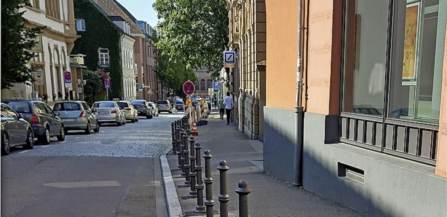 Poller in der Schillerstrae   | Foto: Stadt Lahr