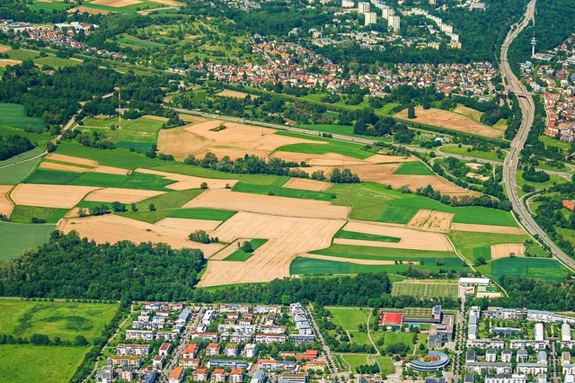 Bis der neue Stadtteil Dietenbach fert...ellt ist, dauert es noch (Archivbild).  | Foto: Nils Theurer