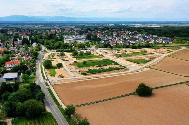 Historisch gesehen liegt das Neubaugeb...aber an die Bebauung der Kernstadt an.  | Foto: Matthias Weniger