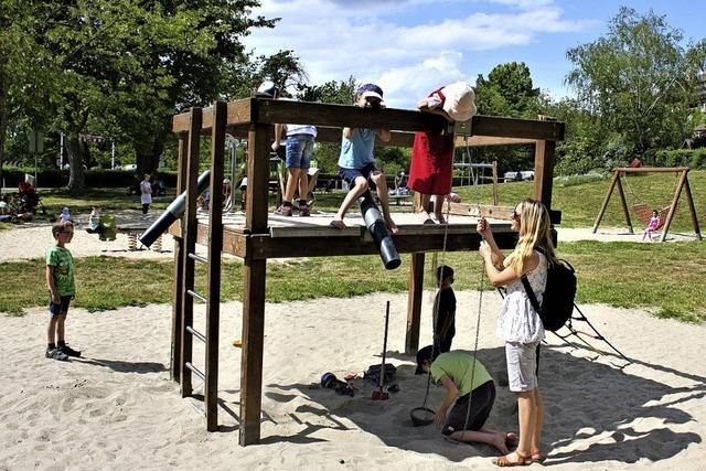 Auf den Breisacher Spielpltzen gibt es kein Gedrnge