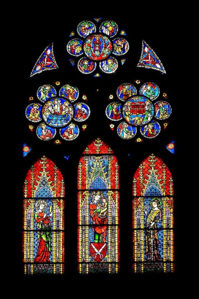 Buntglasfenster sind oft in Kirchen zu sehen, wie hier im Freiburger Mnster.  | Foto: Ingo Schneider