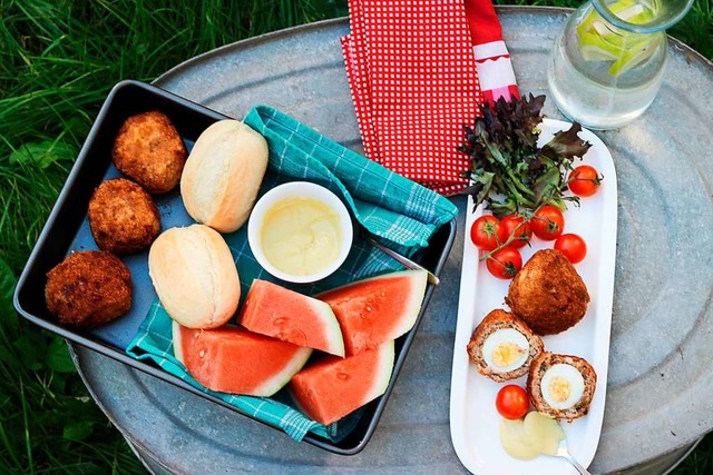 Abenteuerliches Festmahl: Picknick mit Melone und Schottischen Eiern  | Foto: Marc Steinhilb