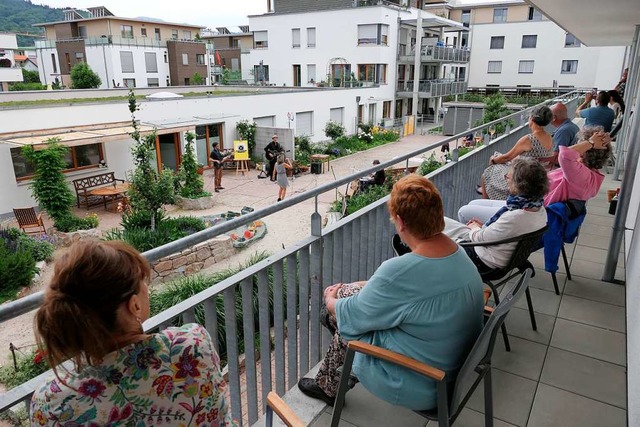 Mit Abstand gern gesehener Gast in Staufen: Das Quarantne-Quartett  | Foto: Hans-Peter Mller