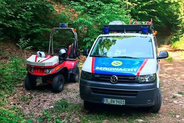 Zwei Wanderer bei der Schwrze von Bergwacht Sulzburg gerettet