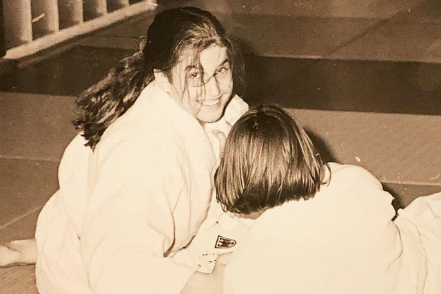 Sarah Riester als Judoka in den 1990er Jahren ...  | Foto: Privat