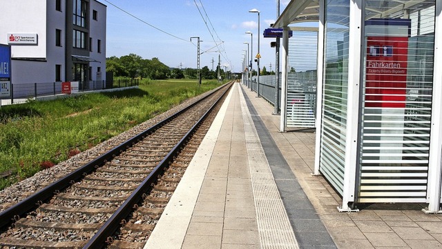 Die Stadt Schopfheim beteiligt sich an...hopfheim-West einen zweiten Bahnsteig.  | Foto: Marlies Jung-Knoblich