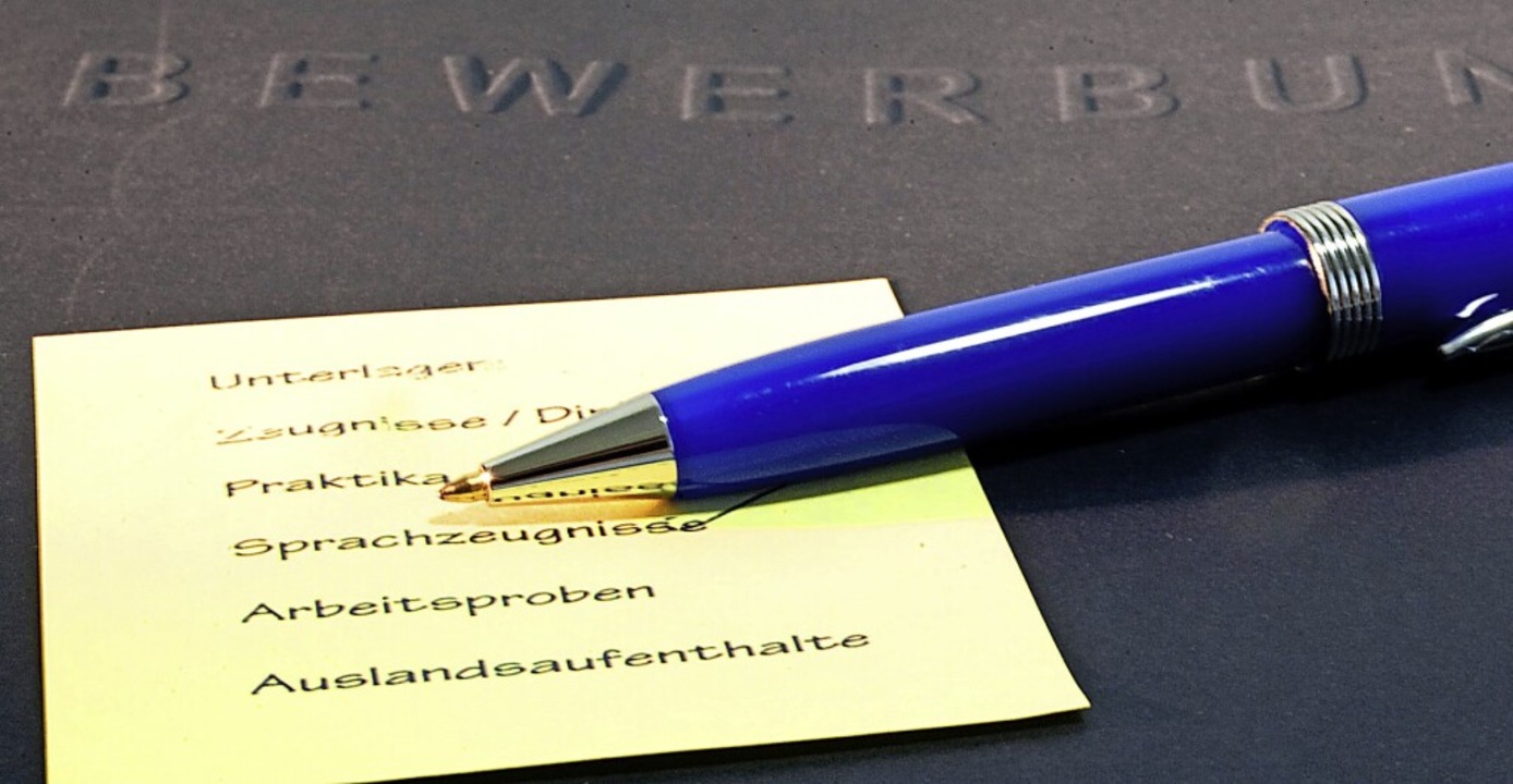 Bewerbungsmappen sollten klar strukturiert und vollstndig sein, auch online.  | Foto: Kai Remmers