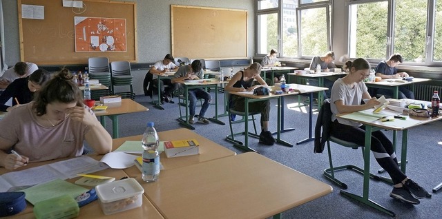 Abiturprfung am Technischen Gymnasium...chler drfen in dieses Klassenzimmer.  | Foto: suedkurier