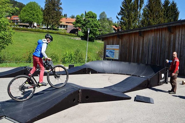 Neue Attraktion in Todtnauberg: der Pumptrack fr Biker und Skater  | Foto: Ulrike Jger