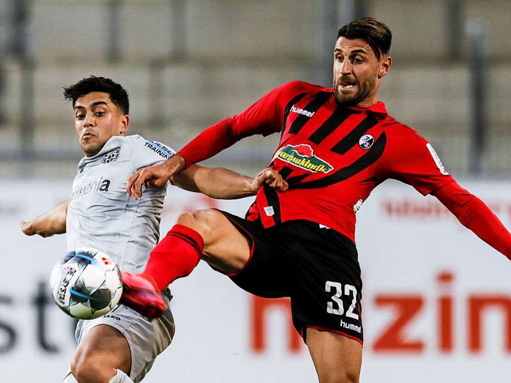 Der Sportclub Freiburg verliert in der Fuball-Bundesliga gegen Bayer durch einen Treffer von Nationalspieler Kai Havertz mit 0:1