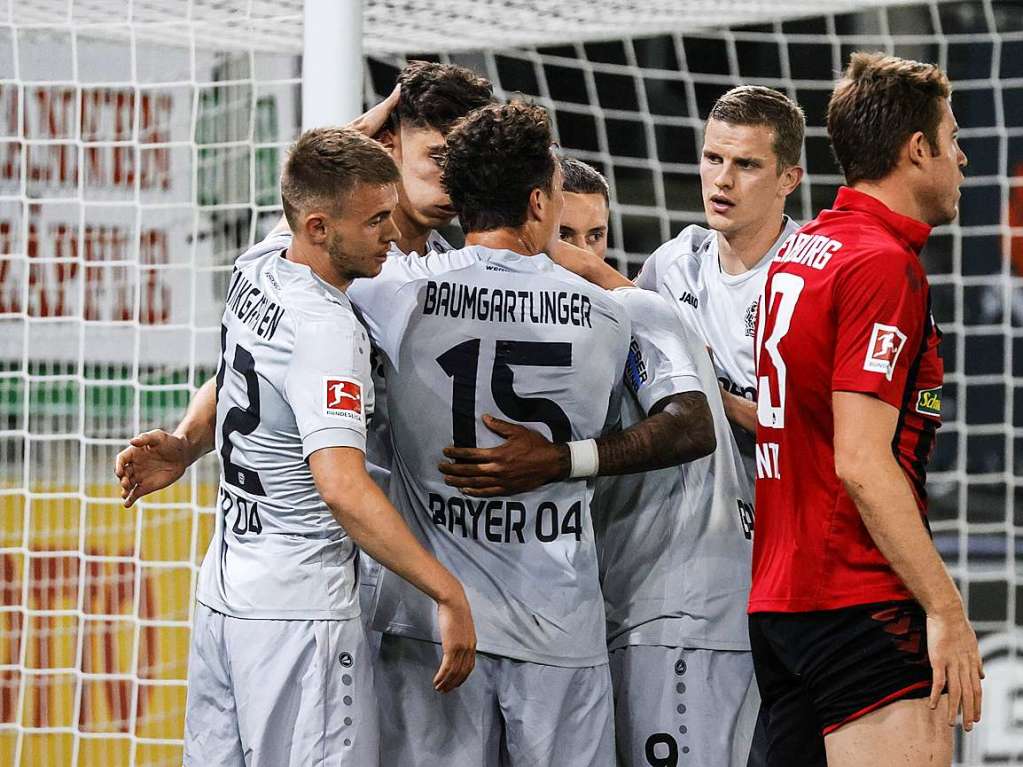 Der Sportclub Freiburg verliert in der Fuball-Bundesliga gegen Bayer durch einen Treffer von Nationalspieler Kai Havertz mit 0:1