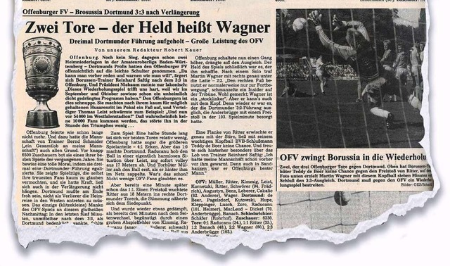 Als die Offenburger ber sich hinauswu... Badischen Zeitung vom 31. August 1987  | Foto: BZ-Archiv