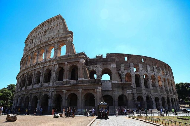 Das Kolosseum in Rom hat wieder geffnet.  | Foto: Cheng Tingting (dpa)