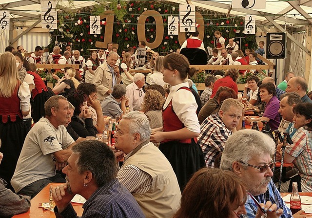 Volle Festzelte wie  am Musikfest in O...in 2020 voraussichtlich nicht geben.    | Foto: Peter Schtz