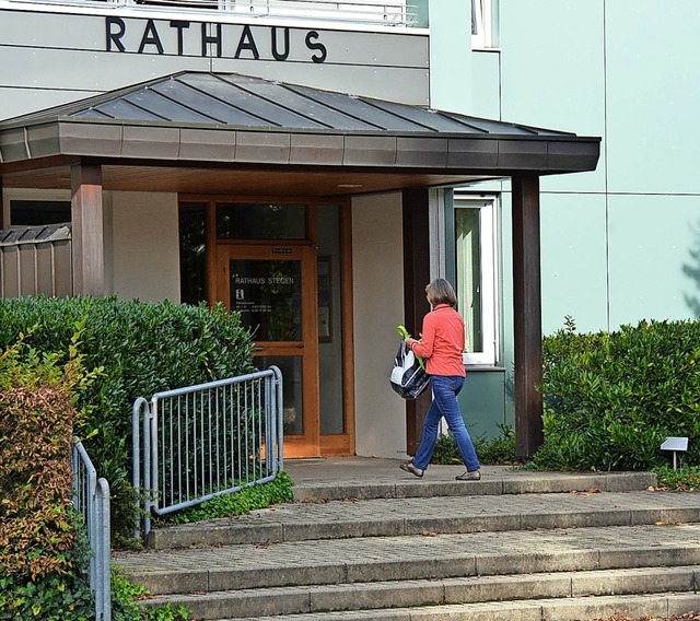 Die Auenanlage des Rathauses soll neu gestaltet werden.   | Foto: Markus Donner