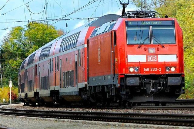 Versptungen auf der Rheintalbahn zwischen Freiburg und Basel