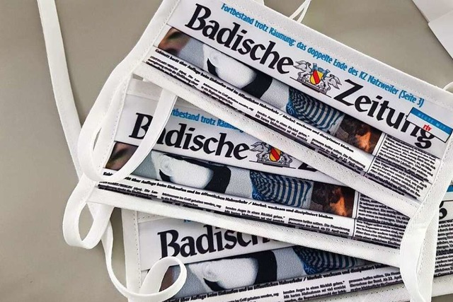 Die Badische Zeitung in Lahr  hat von ...en in ganz speziellem Design erhalten.  | Foto: BZ