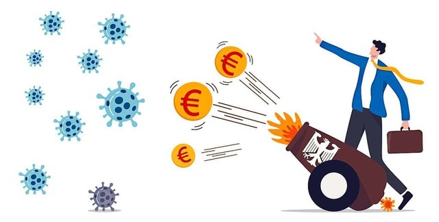 Euros gegen Viren: Mit viel Geld will ...ie Folgen der Corona-Seuche bekmpfen.  | Foto: Nuthawut (stock.adobe.com)