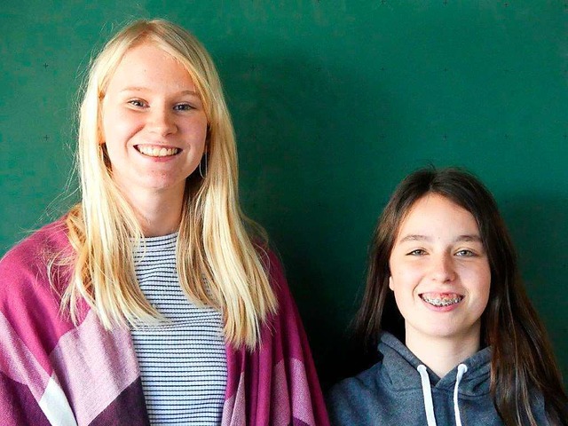 Zischup-Reporterinnen Vanessa Kurth (links) und Felicitas Kern.  | Foto: S. Schmitt-Druba