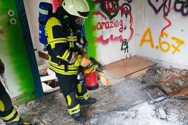 Einsatz in Mllheim  | Foto: Volker Mnch