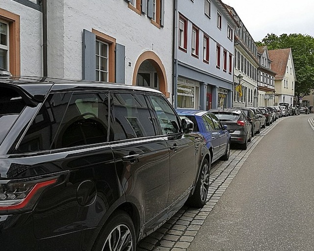 Die Ritterstrae ist vom Park-Such-Verkehr besonders belastet.  | Foto: Ralf Burgmaier