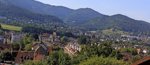 Hier lsst sich&#8217;s wohnen und leb...om Ebertle auf Kollnau und Waldkirch.   | Foto: Bernd Fackler