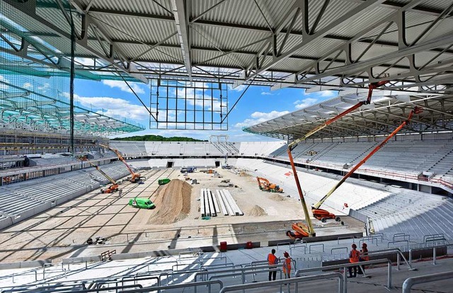 Das neue Stadion soll die Zukunft sich... Verein wie den Sportclub unabdingbar.  | Foto: Michael Bamberger