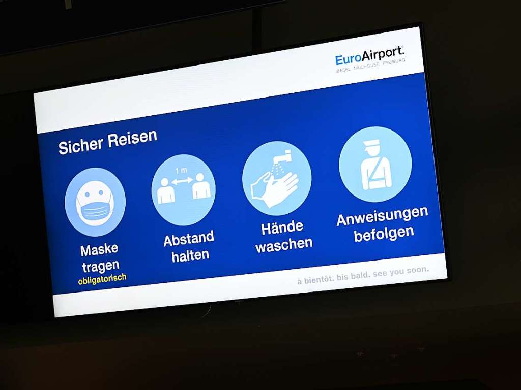 Eindrcke vom fast menschenleeren Euroairport