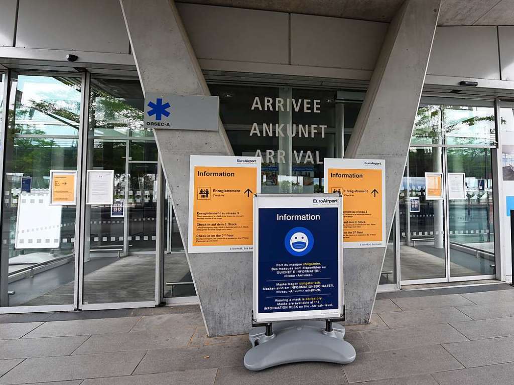 Eindrcke vom fast menschenleeren Euroairport