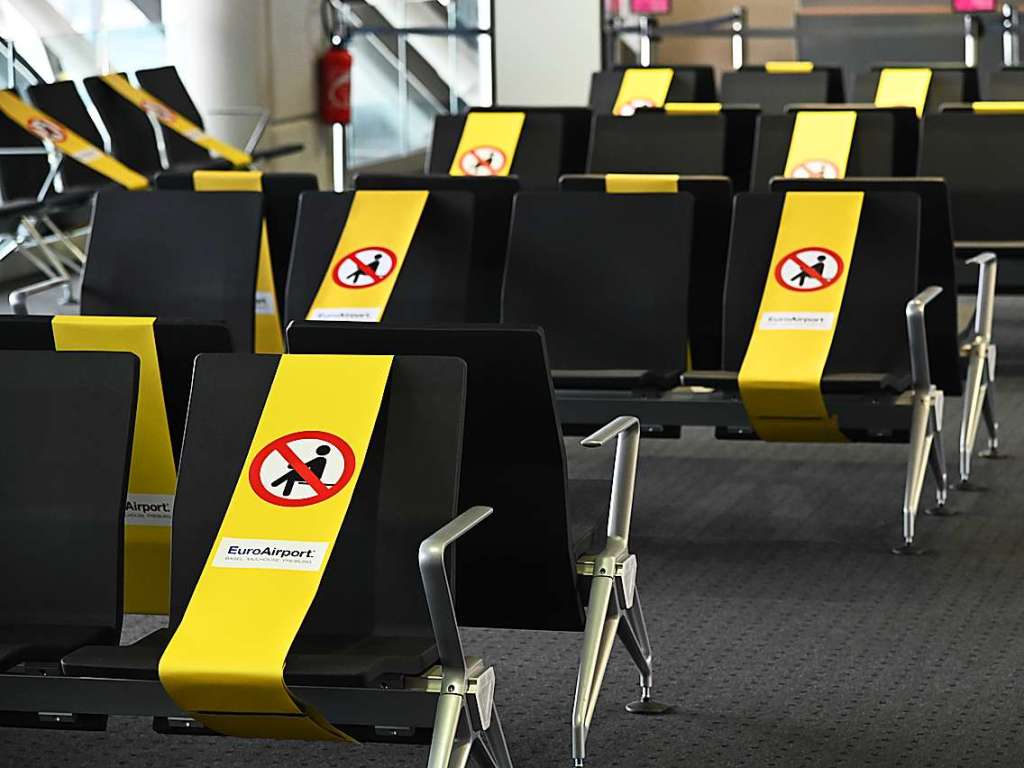 Eindrcke vom fast menschenleeren Euroairport